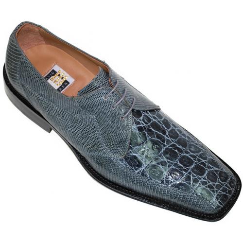 David Eden  "Savior" Grey Genuine Crocodile/Lizard Shoes